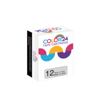 【Color24】for Brother TZ-M931/TZe-M931 銀底黑字 副廠 相容標籤帶_寬度12mm(適用 PT-H110 / PT-D600)