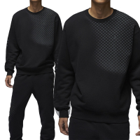 Nike J FLT FLC GFX Crew CNY 男款 黑色 蛇年限定 蛇皮壓紋 上衣 長袖 HQ8826-010