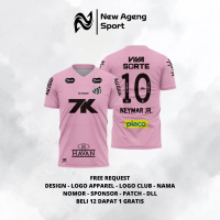 Jersey NasSantos Neymar Pink 2025 2026 Jersey Futsal Custom Jersey Bola custom Free Nameset