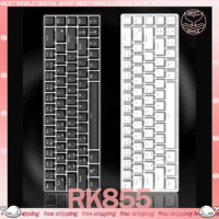 RK RK855 Mechanical Keyboard 2 Mode USB Wireless Bluetooth Keyboard RGB Blacklit 68 Keys Portable Gaming Office Keyboards Gifts