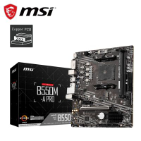 微星B550M-A PRO 主機板+AMD R3 4100 4核心