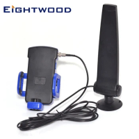 Eightwood 4G LTE GSM GPRS EDGE CDMA Cell Phone Signal Booster Antenna Holder FME Female Connector 890~960MHz Aerial 2.5 M Cable