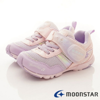 ★日本月星Moonstar機能童鞋甜心競速系列電燈運動鞋款9894粉(中小童段)