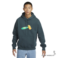 【下殺】Nike 連帽長袖上衣 男裝 厚磅 SB 磨毛 棉質 綠【運動世界】FQ2193-328
