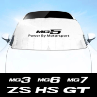 Car Front Windshield Sunshade Cover Blocks UV Rays Foldable Sun Visor Shade Umbrella For MG ZS HS GT HECTOR MG3 MG5 MG6 MG7