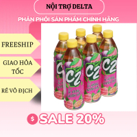 Thùng 24 chai trà xanh C2 ổi hồng chanh dây 455ml-Hàng chính hãng