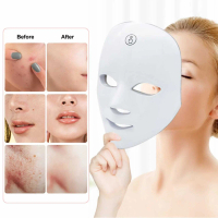 Masker Wajah LED Atasi Kerutan Jerawat Kusam Facial Mask Therapy