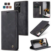 Matte Leather Wallet Phone Case For Samsung Galaxy A13 A72 A52 A42 A32 M42 32 S10Lite A71 A51 A41 A31 Magnetic Holder Flip Cover