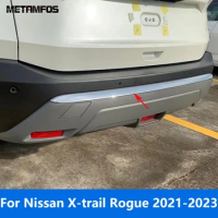 Accessories For Nissan X-trail Xtrail Rogue T33 2021 2022 2023 Chrome Rear Bumper Lip Trim Body Kit Spoiler Diffuser Protector