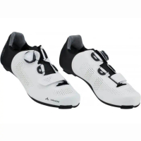SEPATU SEPEDA ROAD BIKE CLEAT VAUDE RD SNAR PRO SHOES WHITE BLACK - 43