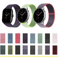 Loop Woven Wrist Strap For Huami Amazfit GTR 47mm Pace GTR2 Breathable Smart Watchband For Xiaomi Amazfit Stratos2 2S 3 Bracelet