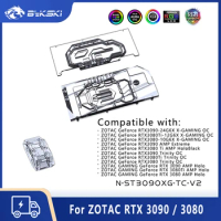 Bykski GPU Water Block For Zotac RTX 3090 Gaming OC / 3080 Ti AMP Holo / Trinity With Active Back plate Cooler, N-ST3090XG-TC-V2