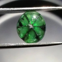 Untreated Trapiche Emerald Beryl fixed star zamrud jamrud Columbia top green color vivid Muzo