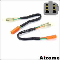 2x Rear Turn Signal Wiring Adapter Plug Harness Connectors For Honda CBR250R CBR600F4 F4i CBR900RR CBR954RR VT750 Shadow 750
