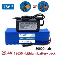 7S6P 24V(29.4V) 80000mah Lithium E-bike Battery ,Samsung INR18650 Built-in 33G for Motors Under 1000W