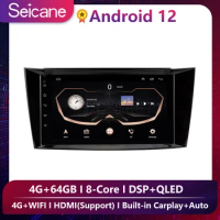 seicane 8 inch Android 10.0 Radio IPS Full Screen GPS Car Multimedia Player for 2002-2008 Mercedes Benz E W211 E200 E220 E230