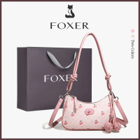 FOXER กระเป๋าสะพายไหล่สำหรับผู้หญิง กระเป๋าพิมพ์ลายน่ารัก กระเป๋าสะพายข้างสำหรับผู้หญิง คําแนะนําผลิ