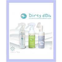 Dirty Dog  優惠2瓶組合 ±H2O全效機能淨化液+天然防蚤驅蟲噴劑+泡沫潔足樂
