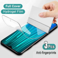 3Pcs Hydrogel Film For Redmi Note 11 12 Pro Plus 5G 11S 10S 9S Screen Protector for Redmi Note 10 11 9 8 Pro 5G 10C 9C 9