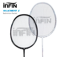 iNFiN 羽毛球拍 SUPER 1 碳纖維羽拍贈拍袋 羽球拍(贈握把布１入)