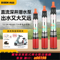 【台灣公司 可開發票】直流潛水泵12v24v48v60伏電瓶車專用抽水高揚程純銅電動車深井泵