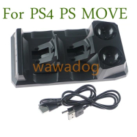 5pcs For PS4 Dual Chargers USB Dual Charging Powered Dock Base Charger for PlayStation 4 for Sony Move Navigation Handle