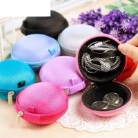 1pcs Portable Mini Earphone Wire Storage Pouch Bag Soft Headset Earbuds Box SD Card Box for Earphone TF Cards Money Box