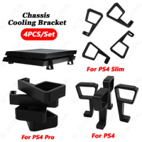 4PCS Game Console Holder Horizontal Holder Heighten Support Bracket Accessories Cooling Feet For Sony PS4 / PS4 Slim/ PS4 Pro