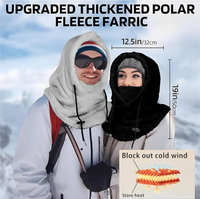 Sherpa Hood Ski , Sherpa Hood, Winter Outdoor Sherp Hooded Sports Windproof , Windproof Adjustable W