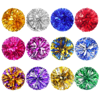 Lắc Tay Cờ Cổ Vũ Bằng Nhựa, Tay Cầm Lỗ Đôi, Kim Loại Streamer, Đồ Dùng Thể Thao Câu Lạc Bộ, Dụng Cụ