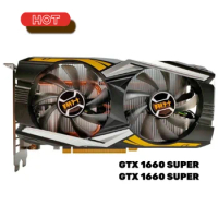 Used ASL GTX 1660 SUPER 6GB GeForce GDDR6 Gaming GTX1660s Graphics Card 192Bit 14000Mhz GTX1660 NVIDIA Video Cards for Desktop