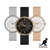 KANGOL 英國袋鼠 柔光典雅晶鑽錶 / 手錶 / 腕錶 (3款可選) KG72035