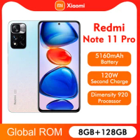 Global ROM Xiaomi Redmi Note 11 Pro 128GB / 256GB Smartphone 108MP Camera Dimensity 920 Octa Core 67W Fast Charging 5160mAh