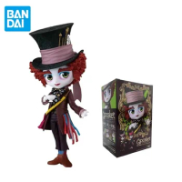 BANDAI Original Alice in Wonderland Anime Figure Mad Hatter Kids Toys Birthday Dolls Ornaments Collectible Model Christmas Gift