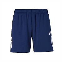 Asics [2053A138-400] 男女 短褲 短版 球褲 亞洲版 運動 排球 訓練 輕量 吸濕快乾 虎爪 深藍白