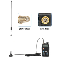 BAOFENG UT-106UV SMA-Female Ham Two Way Radio Antenna UT106 For BAOFENG UV-5R BF-888S UV-82 UV-9R Plus Walkie Talkies
