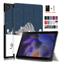 Tablet Cover for Samsung Galaxy Tab A8 SM X200 X205 PU Leather Folding Stand Magnetic Smart Cover for Samsung Galaxy Tab A8 Case