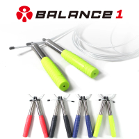 BALANCE 1 crossfit高轉速鋼索跳繩 不鏽鋼握把+可調整長度(健身 室內運動 暖身訓練)