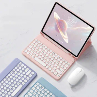 For iPad Air 4 10.9 Case With Bluetooth-compatible Keyboard Mouse Set For iPad 10.2 2019 Air 3 2 1 Pro 11 2020 10.5 9.7 2018
