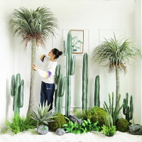 熱帶雨林造景仿真植物仙人掌大盆栽INS北歐綠植空間設計布置裝飾
