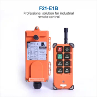TELECRANE F21-E1B LEE Industrial Wireless Radio Single Speed 8 Buttons Remote Control 36V 220V 380V for Truck Crane Hoist