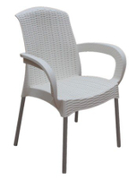 ╭☆雪之屋☆╯戶外椅(PP一體成型椅身/鋁製椅腳)/戶外休閒桌椅P-080