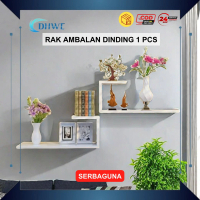 DHWE - Rak Ambalan Hiasan Dinding Kotak Kecil 1 PCS Rak Dinding Gantung Penyimpanan Vas Bunga Bingka