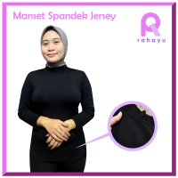 Manset Bahan Spandek Jersey Lengan Panjang Dewasa Polos