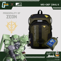【機動戰士鋼彈】MS-06F ZAKU II 薩克II 16吋AGS Pro懸浮減壓電腦後背包(背包+雨罩二件組) GUF234001A-06