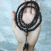 Tasbih mala buddha gaharu kalimantan 6mm 108butir sink exclusive