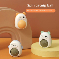 ATTRACTIVE  New Cartoon Catnip Ball Cat Self Hi Spin Ball Teeth Grinding Fun Catnip Toy Cat Play cat