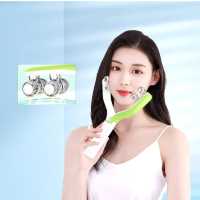 【美容護膚】EMS微電流家用V形滾輪瘦臉器(導入儀 按摩儀 臉部按摩 提拉緊緻 美顏 經絡)