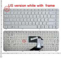GZEELE US Keyboard white For HP Pavilion G4-2000 G4-2100 G4-2200 G4-2300 Keyboard Without Frame No Frame White