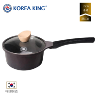 Korea King - Crystal 健康陶瓷不沾湯鍋18cm (連鍋蓋) (酒紅色)